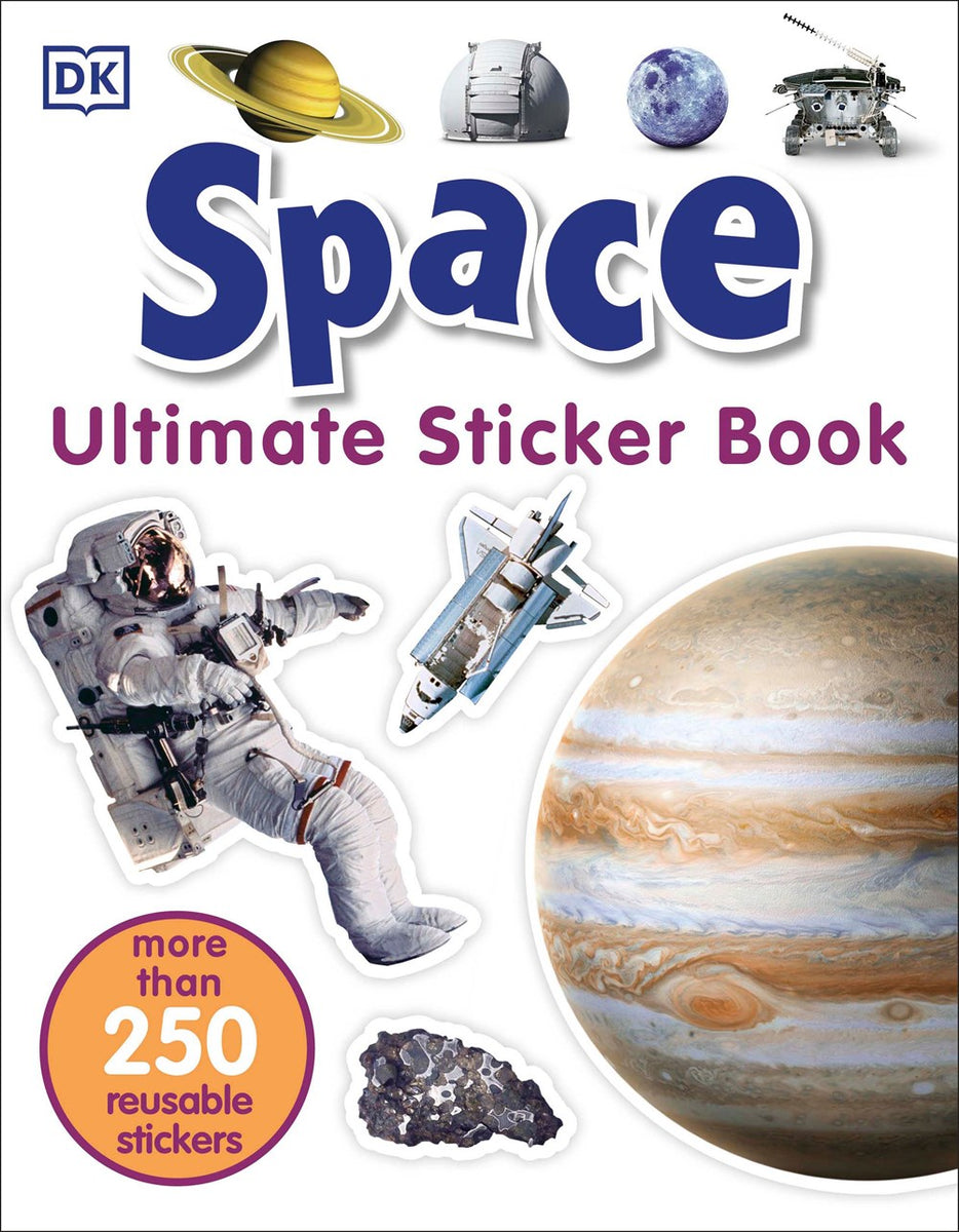 Planet Ghost Large Reusable Sticker Book