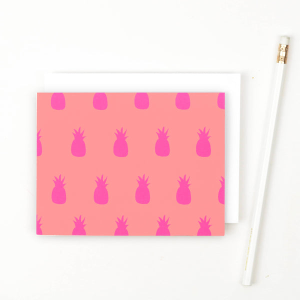 Boxed Stationery - Pineapple - Set of 8