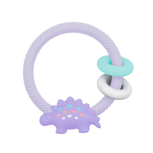 Lilac Dino Ritzy Rattle Teether
