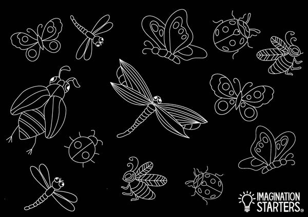 Chalkboard Bugs Placemat