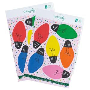 Wrappily Christmas Lights Pop-Out Gift Tags & Twine