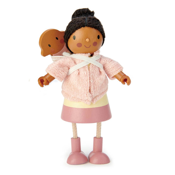 Tender Leaf Toys Wooden Doll Set - Mrs. Forrester and the Baby